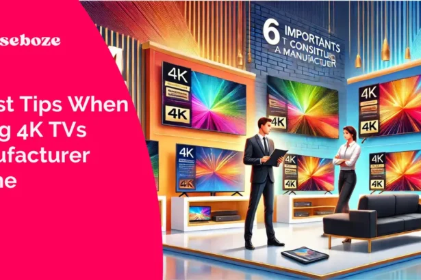 6 Best Tips When Hiring 4K TVs Manufacturer Online