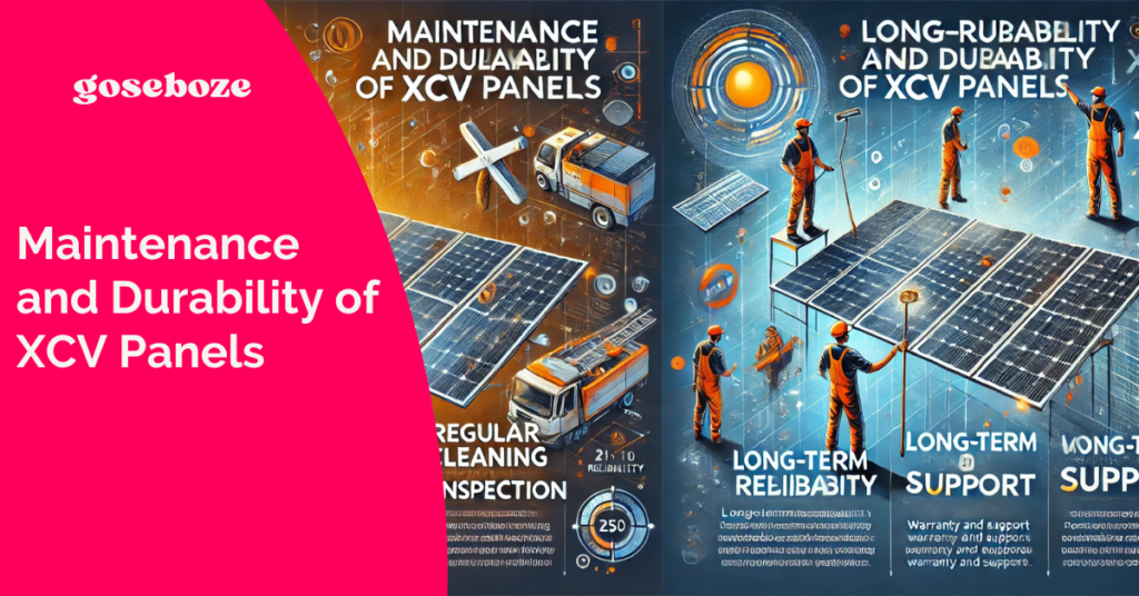 Maintenance and Durability of XCV Panels