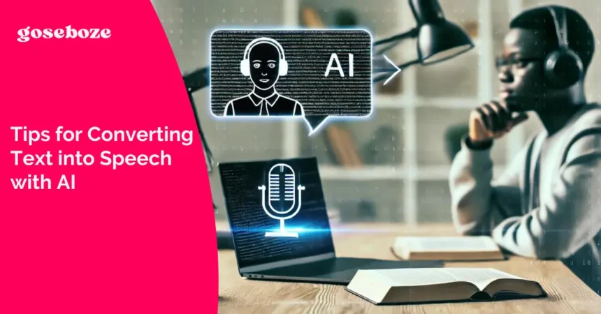 Tips for Converting Text into Speech with AI