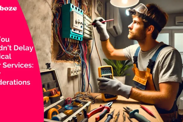 Why You Shouldn’t Delay Electrical Repair Services