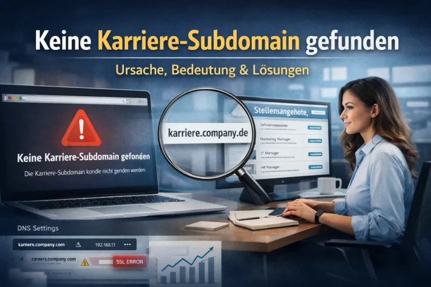 Keine Karriere-Subdomain Gefunden