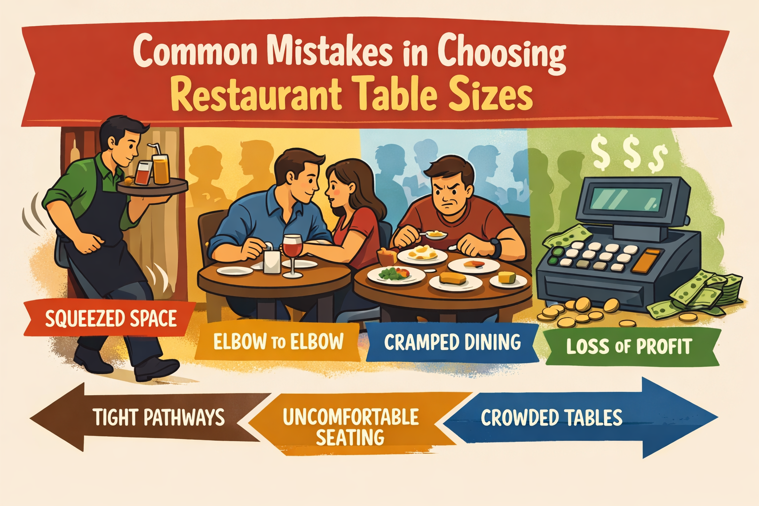 Common Mistakes People Make When Choosing Restaurant Table Sizes